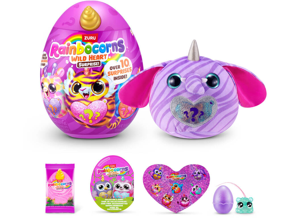 Zuru Rainbocorns Wild Heart Coeur Sauvage Huevo con Peluche Sorpresa y Accesorios