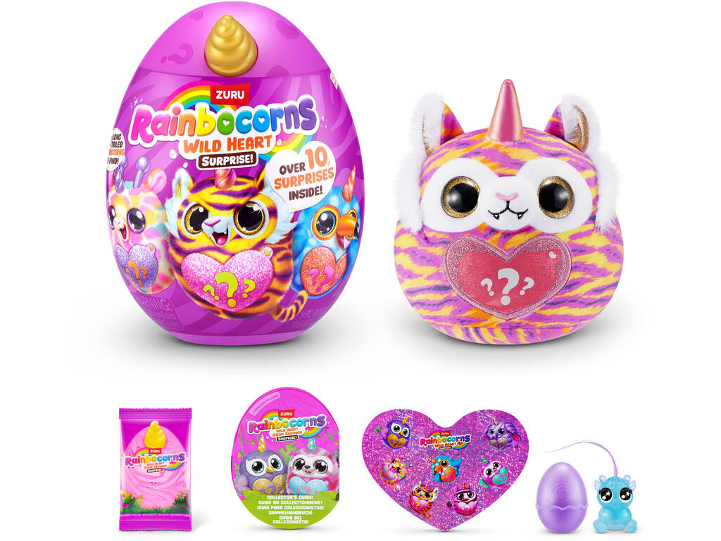 Zuru Rainbocorns Wild Heart Coeur Sauvage Huevo con Peluche Sorpresa y Accesorios