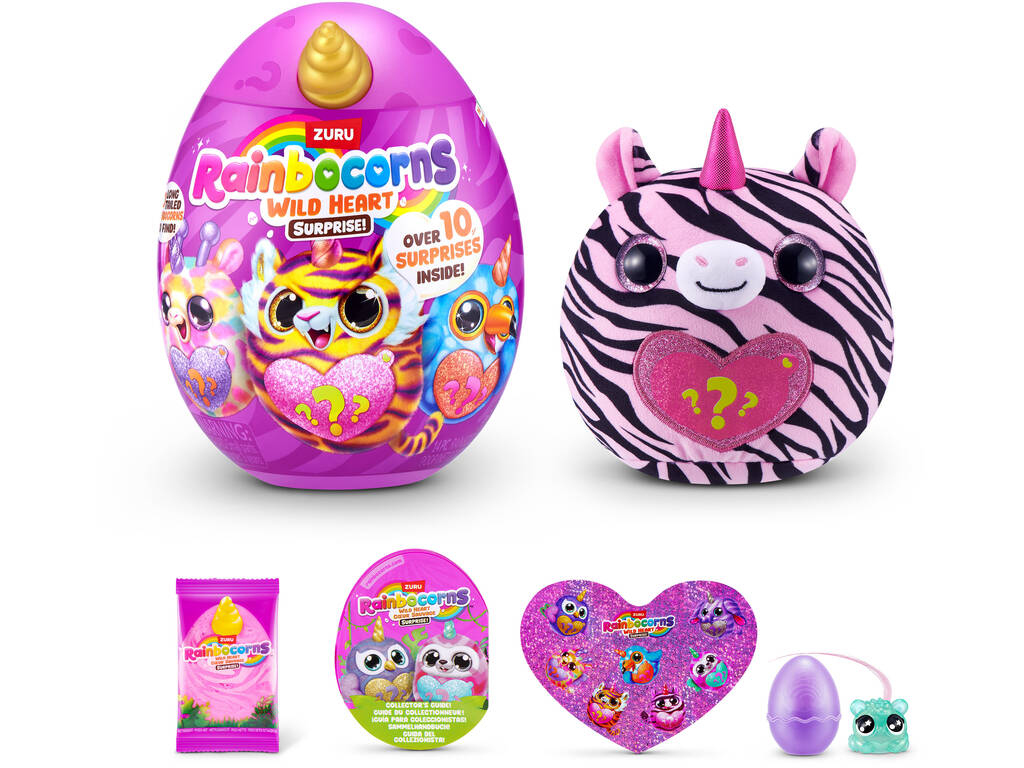 Zuru Rainbocorns Wild Heart Coeur Sauvage Huevo con Peluche Sorpresa y Accesorios