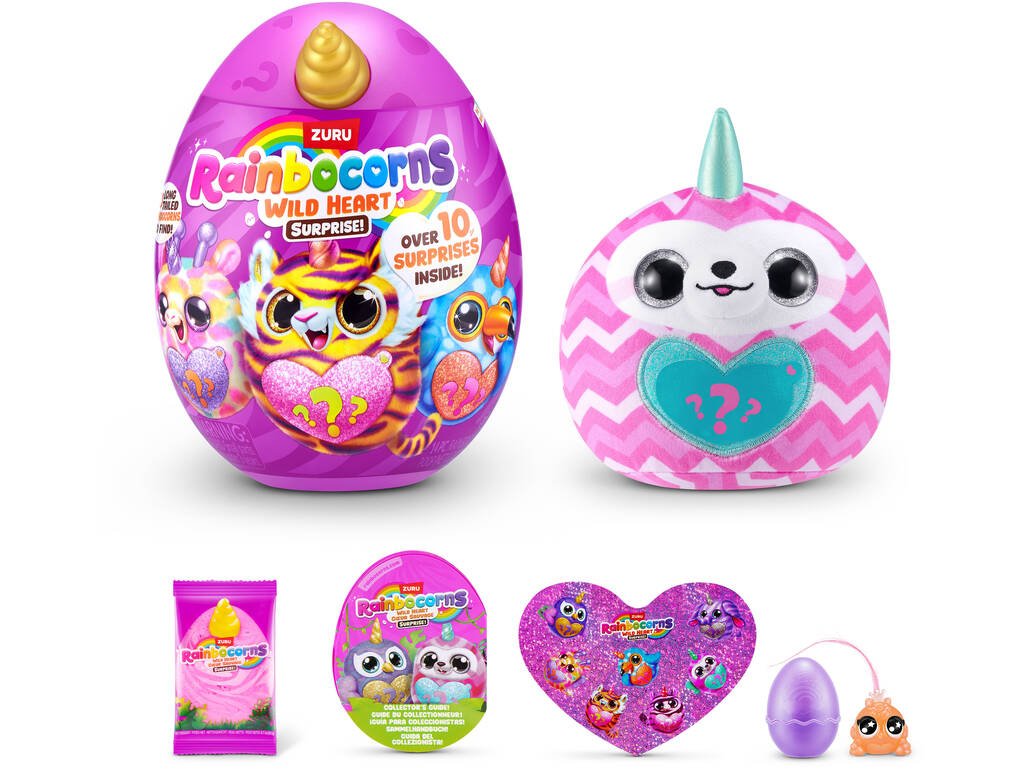 Zuru Rainbocorns Wild Heart Coeur Sauvage Huevo con Peluche Sorpresa y Accesorios