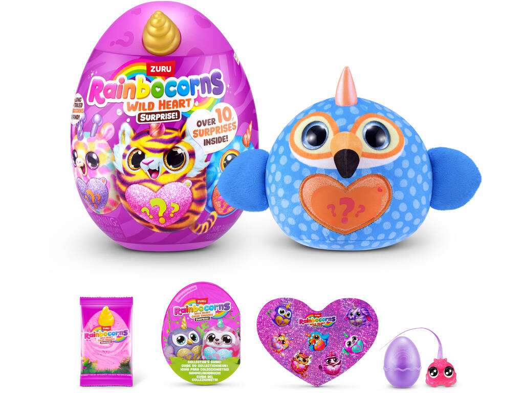Zuru Rainbocorns Wild Heart Coeur Sauvage Huevo con Peluche Sorpresa y Accesorios