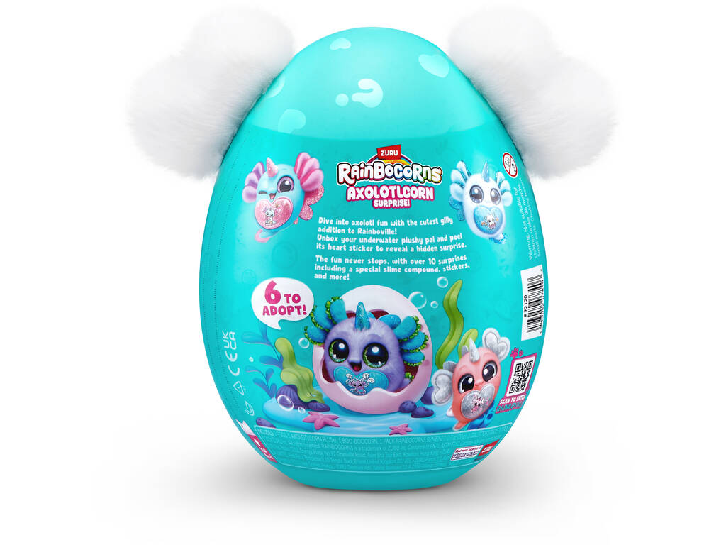 Zuru Rainbocorns Axolotlcorn Surprise Huevo con Peluche Sorpresa y Accesorios