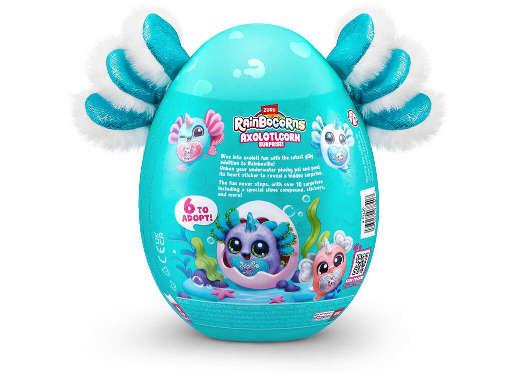 Zuru Rainbocorns Axolotlcorn Surprise Huevo con Peluche Sorpresa y Accesorios