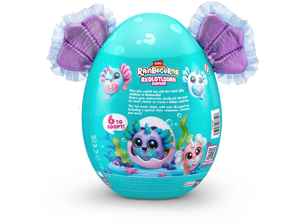 Zuru Rainbocorns Axolotlcorn Surprise Huevo con Peluche Sorpresa y Accesorios