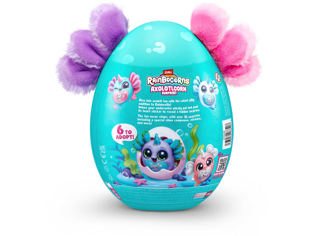 Zuru Rainbocorns Axolotlcorn Surprise Huevo con Peluche Sorpresa y Accesorios