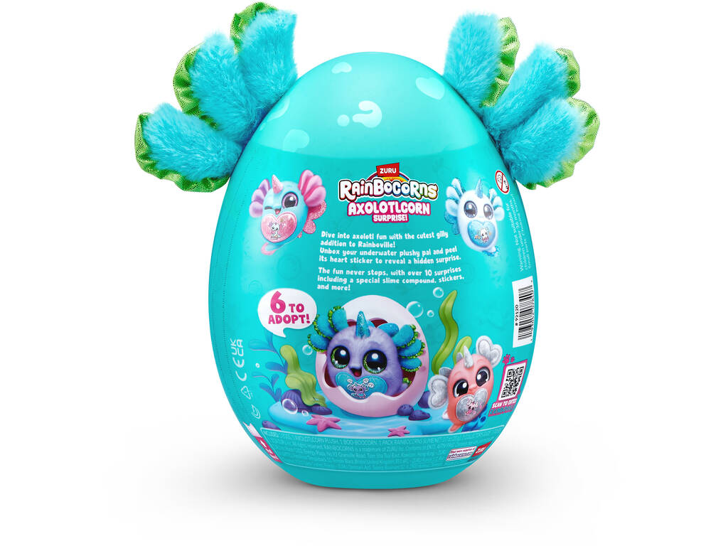 Zuru Rainbocorns Axolotlcorn Surprise Huevo con Peluche Sorpresa y Accesorios