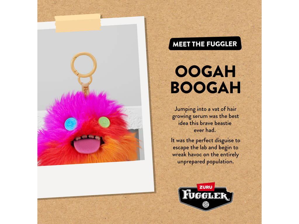 Zuru Fuggler Llavero de Peluche de 12 cm