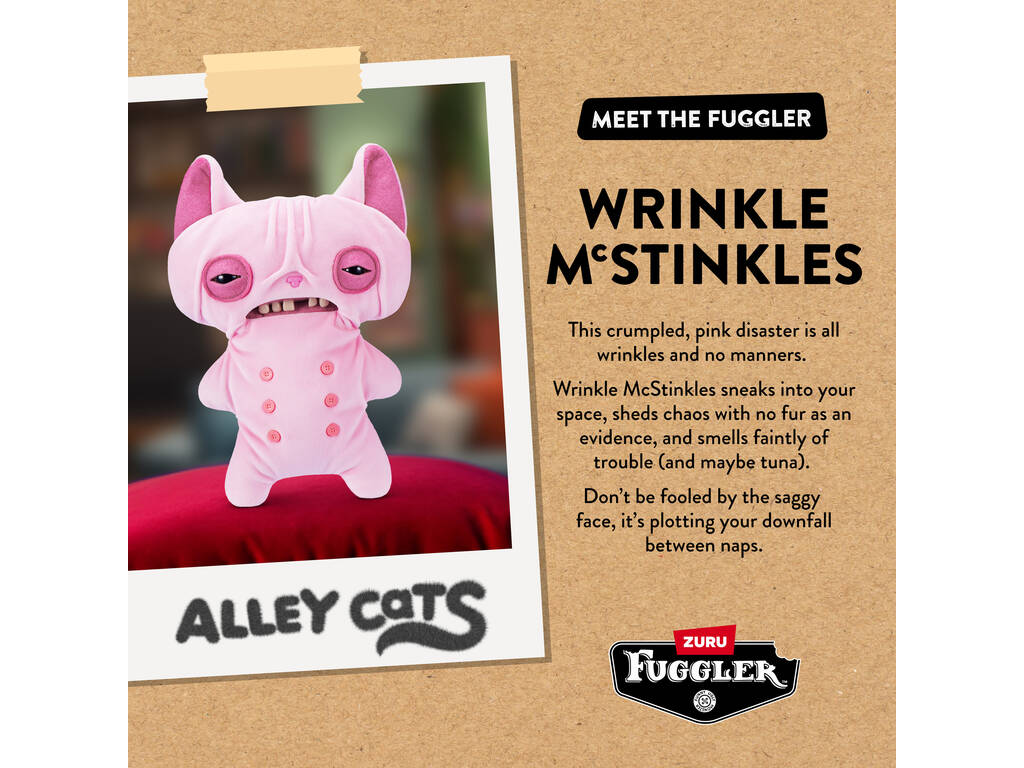 Zuru Fuggler Alley Cats Peluche de 22 cm