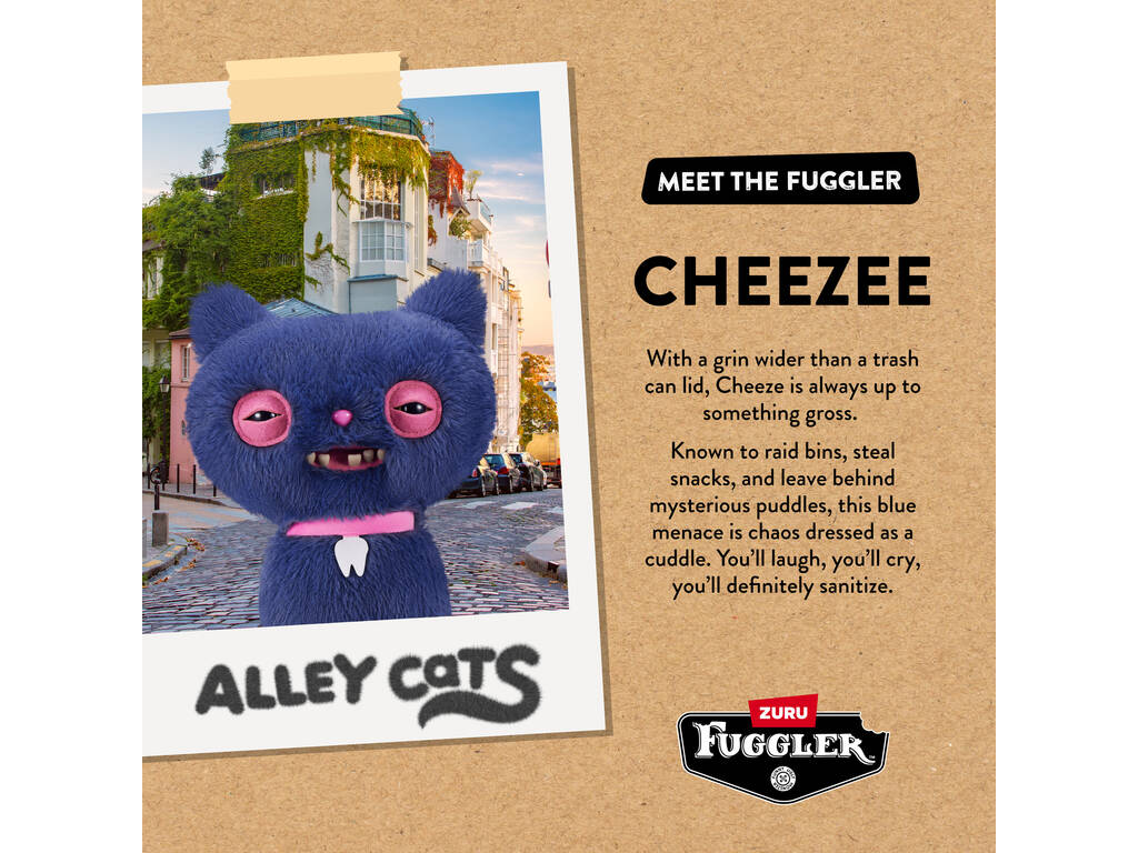 Zuru Fuggler Alley Cats Peluche de 22 cm