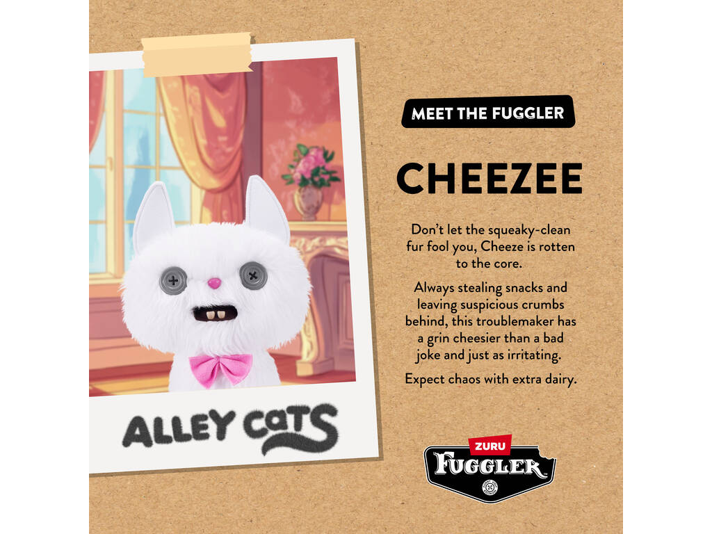 Zuru Fuggler Alley Cats Peluche de 22 cm