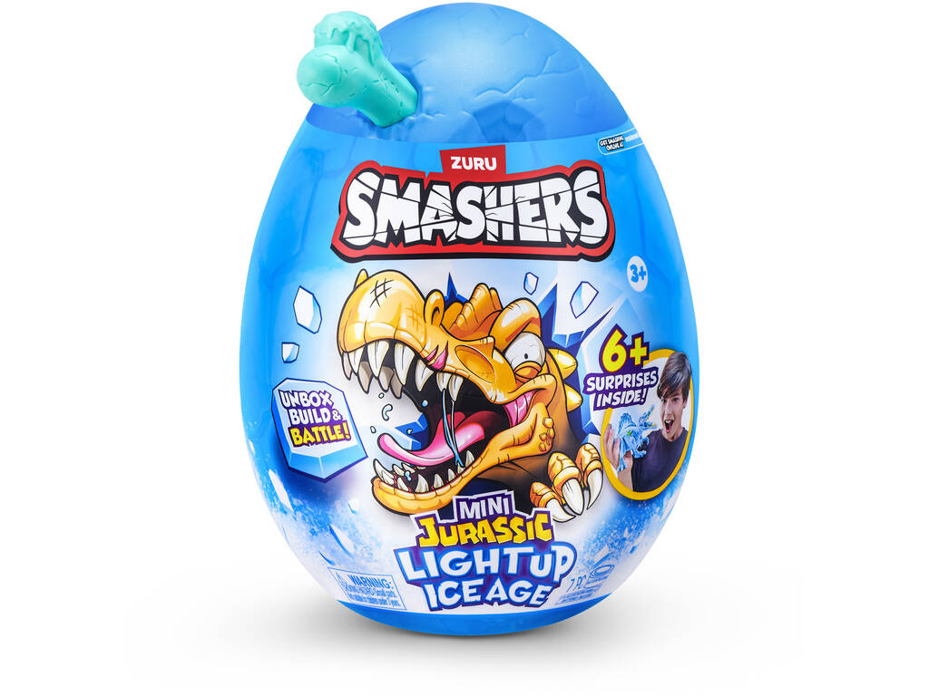 Zuru Smashers Mini Jurassic Light Up Ice Age Huevo Sorpresa