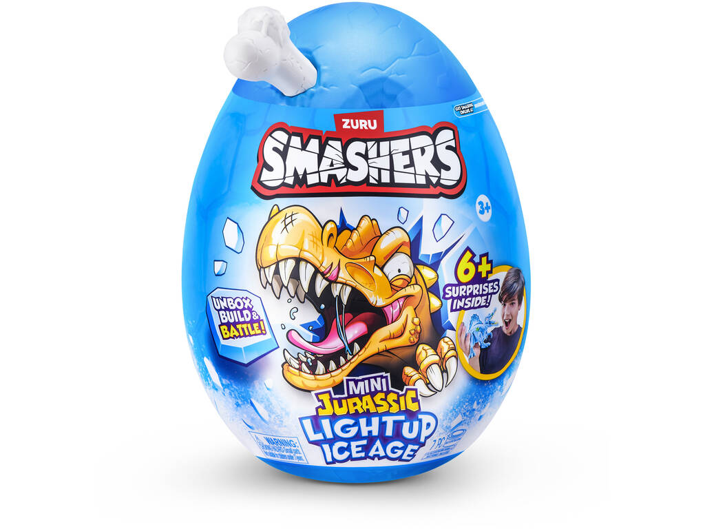 Zuru Smashers Mini Jurassic Light Up Ice Age Huevo Sorpresa