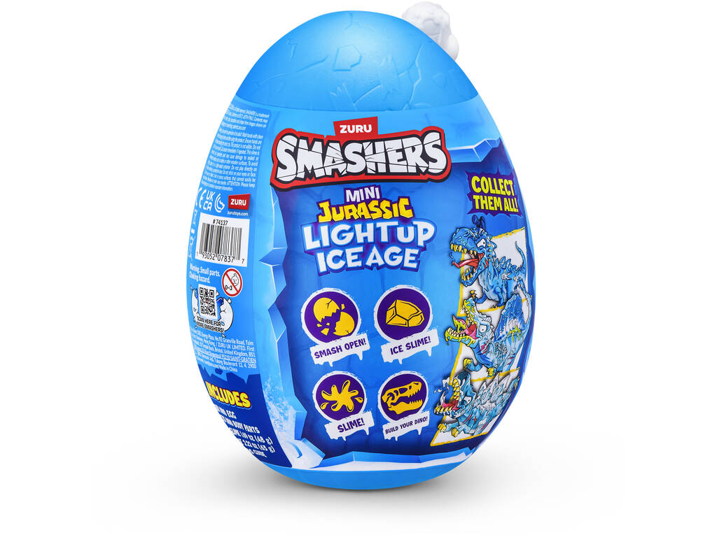Zuru Smashers Mini Jurassic Light Up Ice Age Huevo Sorpresa