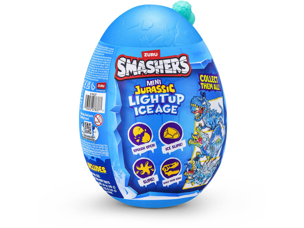 Zuru Smashers Mini Jurassic Light Up Ice Age Huevo Sorpresa