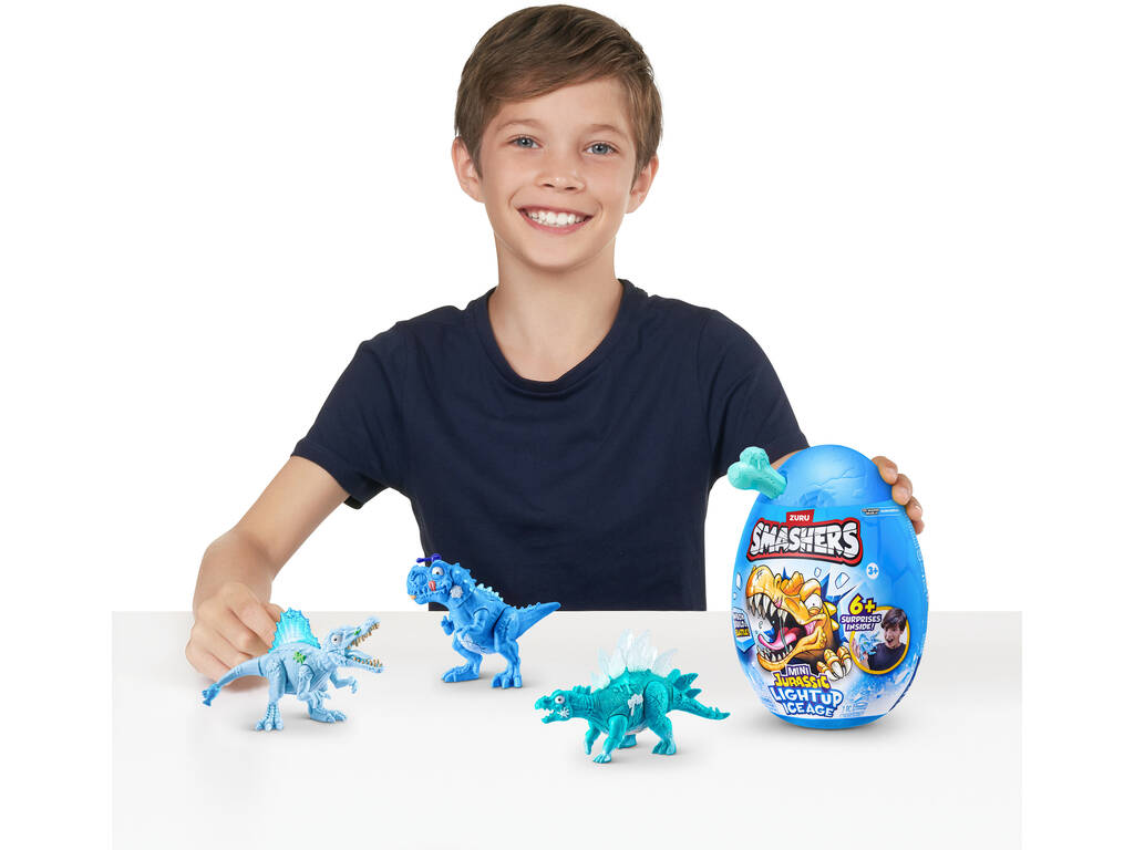 Zuru Smashers Mini Jurassic Light Up Ice Age Huevo Sorpresa