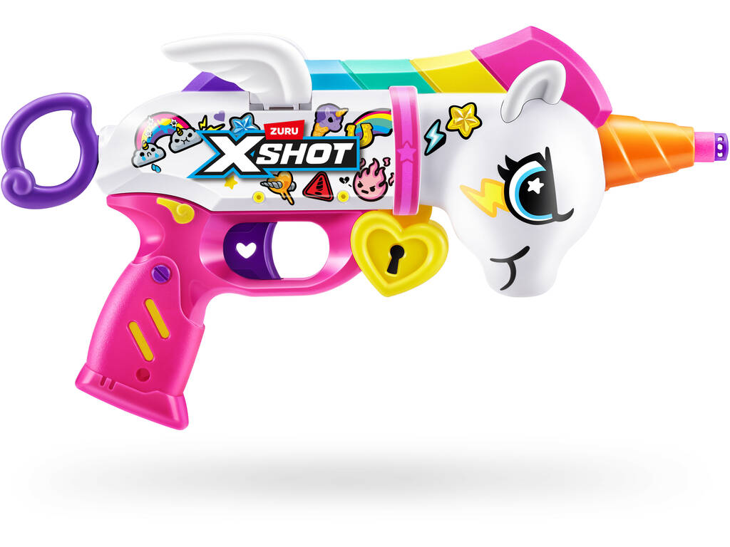 Zuru X-Shot Pack 2 Lanzadores de Dardos Blastercorn Double Rizz con 32 Dardos