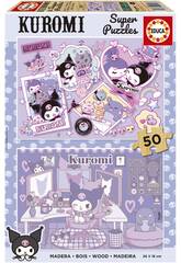 Puzzle de Madera 2x50 Kuromi