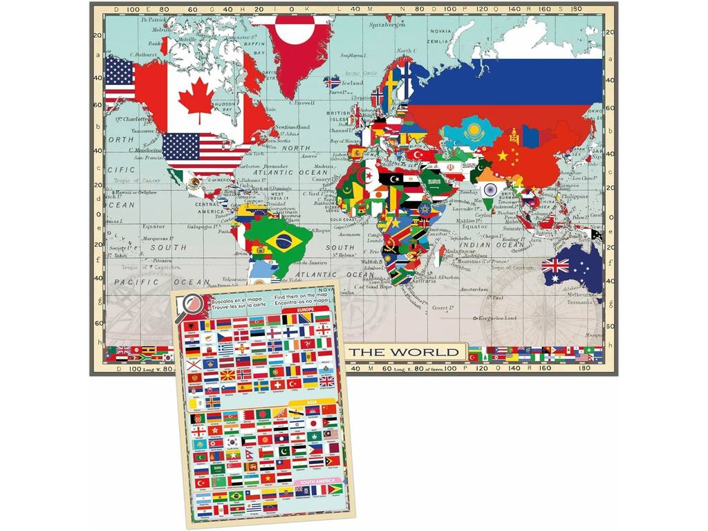 Puzzle 150 Drapeaux du monde - imagen 2
