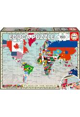 Puzzle 150 Drapeaux du monde