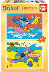 Puzzle 2x48 Disney Stitch