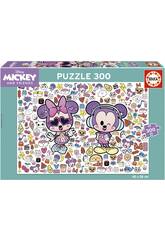 Puzzle 300 pièces Disney Mickey et ses amis Kawaii