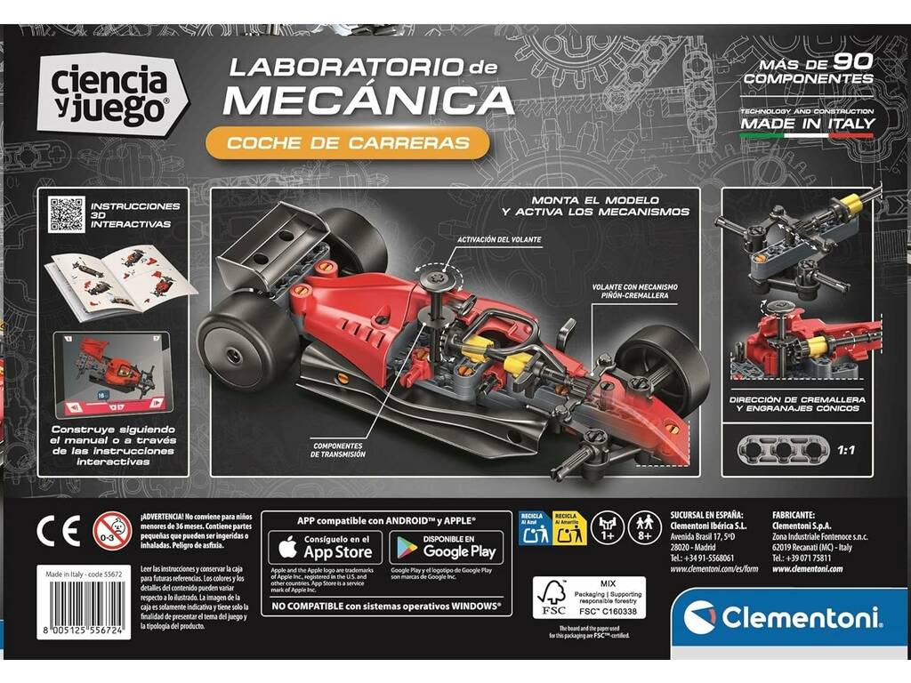 Science et jeu Laboratoire de mécanique Voiture de course