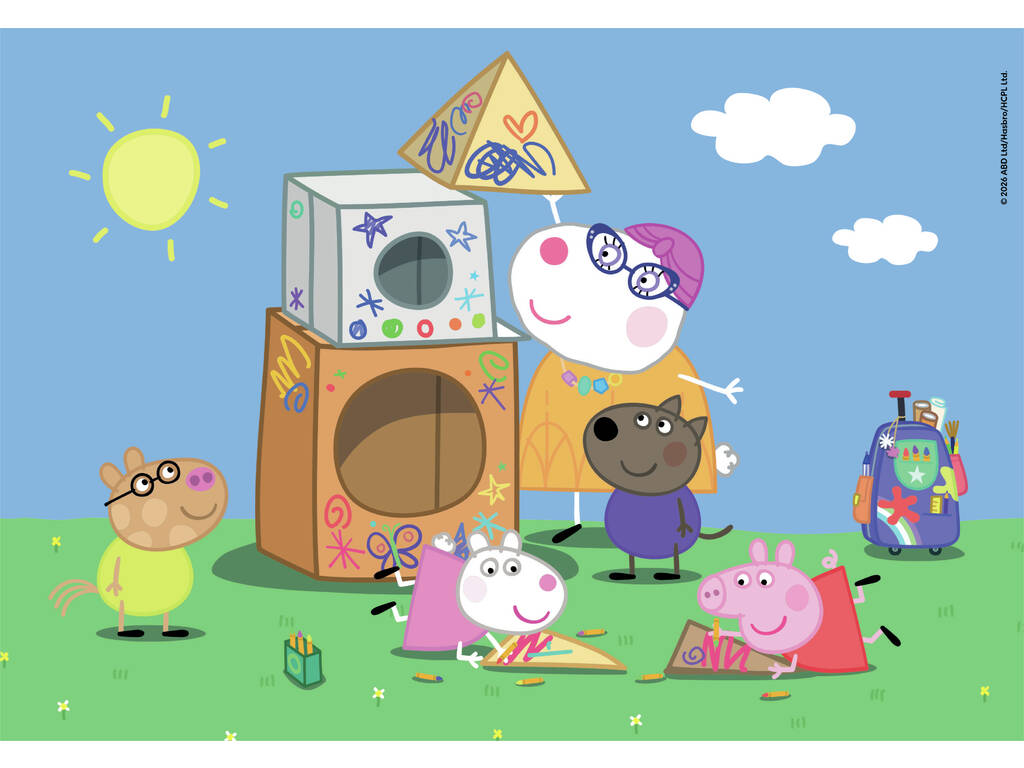 Puzzle 2x60 Super Color Peppa Pig