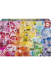 Puzzle 500 pièces Collage de couleurs