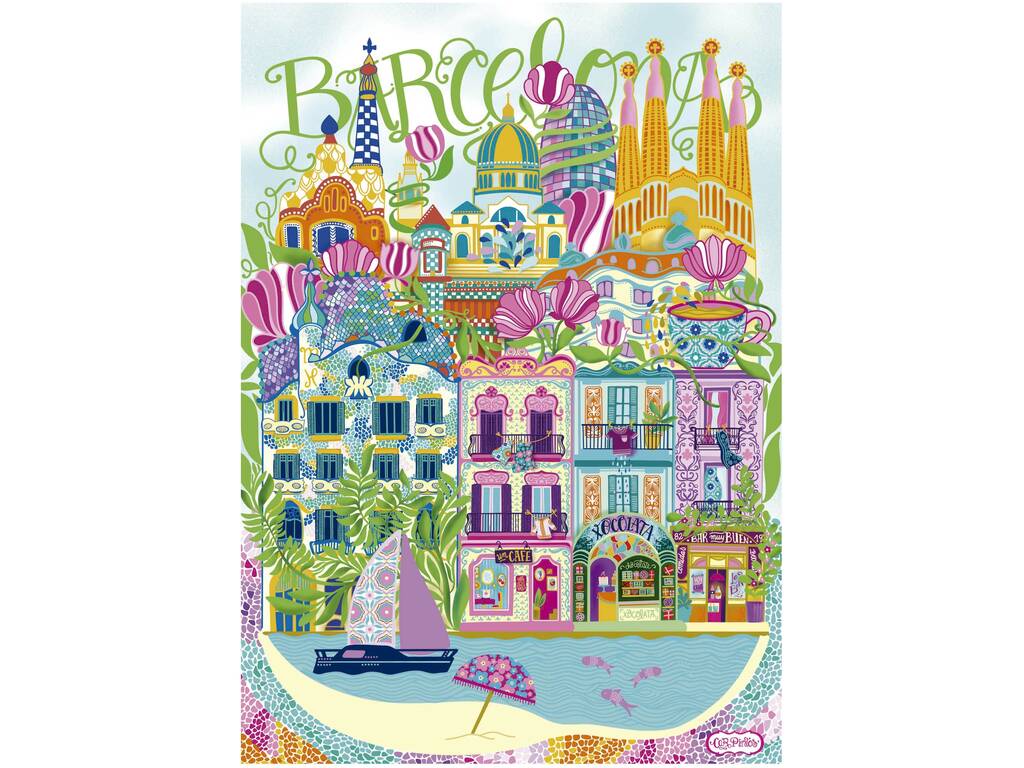 Puzzle 1000 Barcelona, Wonderlust By Car Pintos