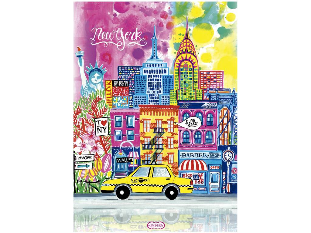 Puzzle 1000 New York, Wonderlust By Car Pintos