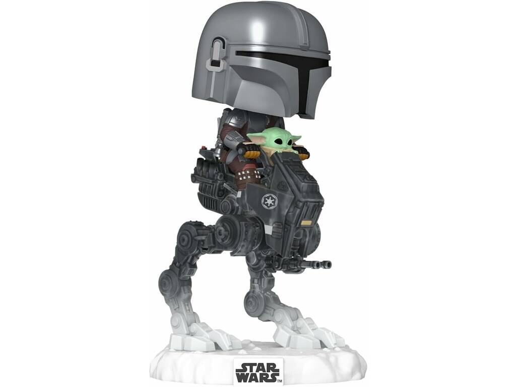 Funko Pop Star Wars The Mandalorian And Grogu Figura The Mandalorian y Grogu en el AT-RT