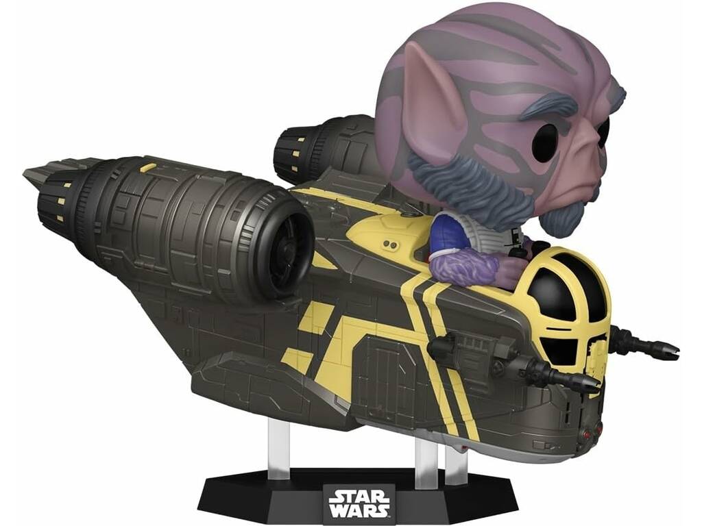 Funko Pop Star Wars The Mandalorian And Grogu Figura Zeb Orrelios en la Razor Crest