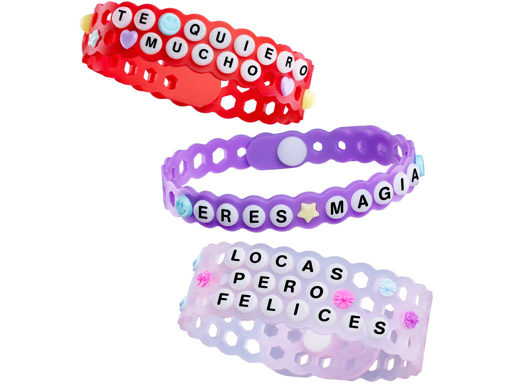 Jelly Bands Pack Pulseras de la Amistad con 200 Charms