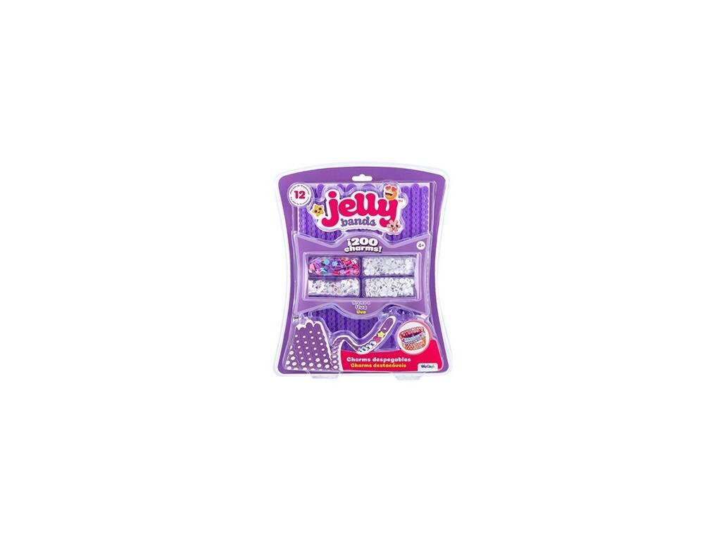 Jelly Bands Pack Pulseras de la Amistad con 200 Charms