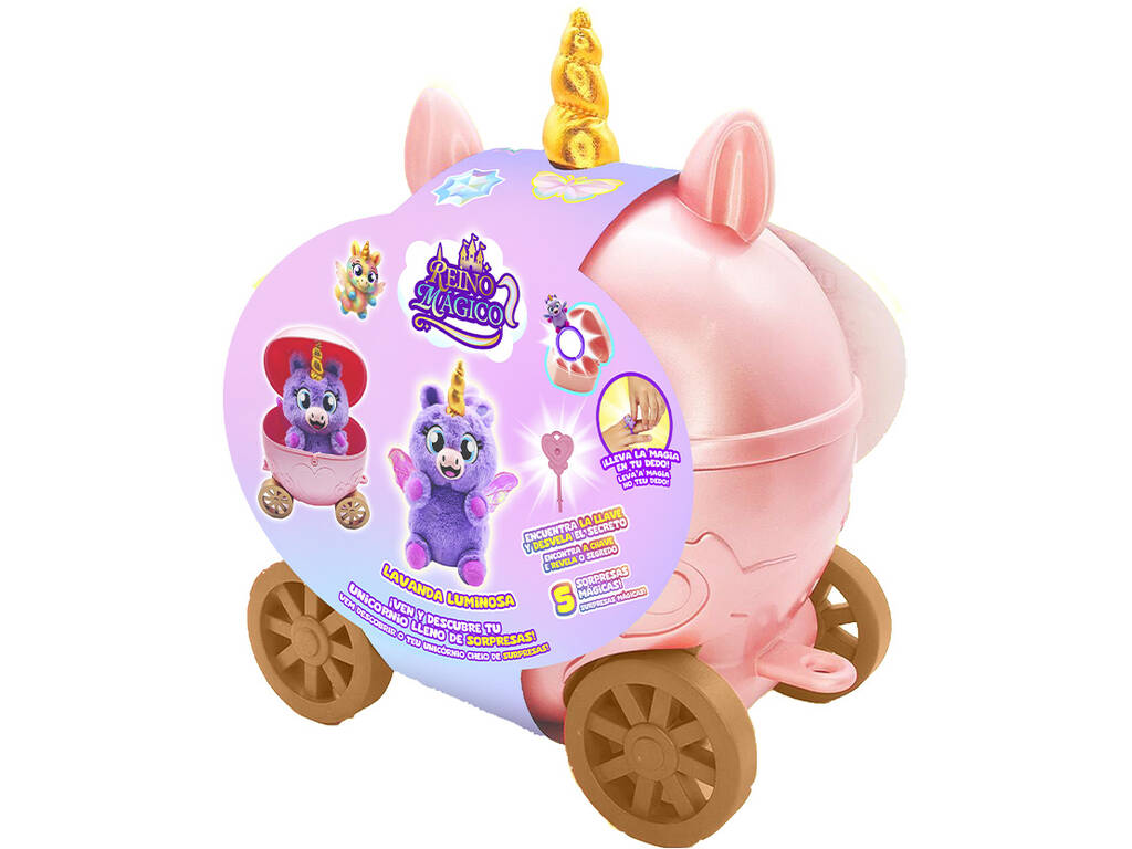 Reino Mágico Carro con Peluche de 25 cm y Accesorios