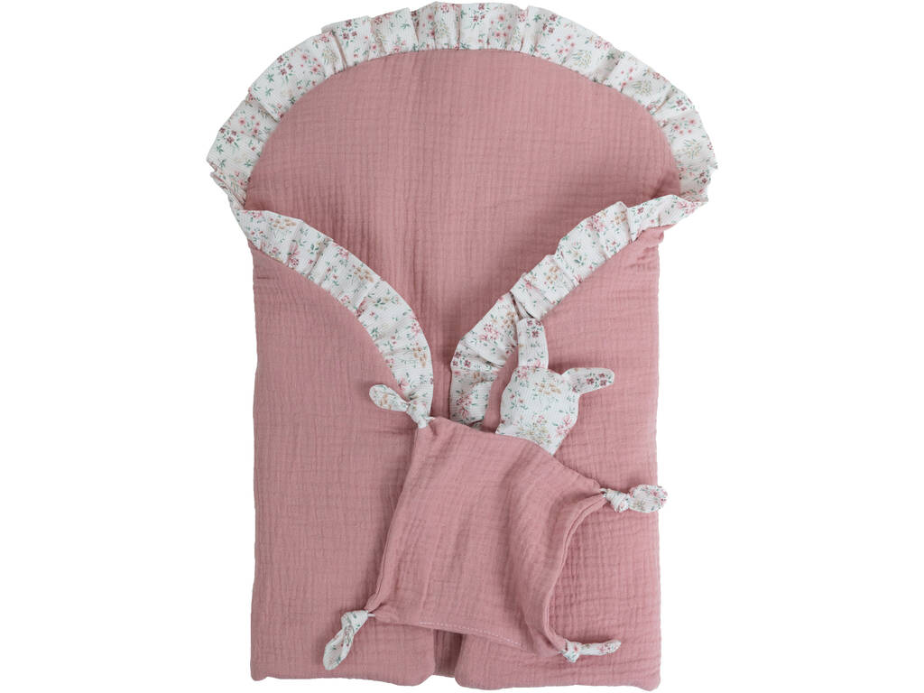 Muñeca Bebé Reborn Alba Rosa de 38 cm con Manta y Doudou - imagen 6