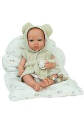 Poupée Reborn Max beige de 38 cm avec coussin