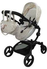 Passeggino per bambole 2 in 1 Urban pieghevole da 82x47,5x66 cm con borsa