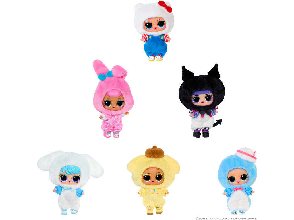 LOL Surprise! Hello Kitty And Friends Peluche Reversible con Sorpresas