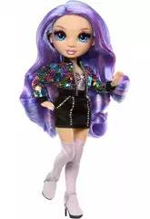 Rainbow High Style Icons Muñeca Violet Willow con 2 Looks
