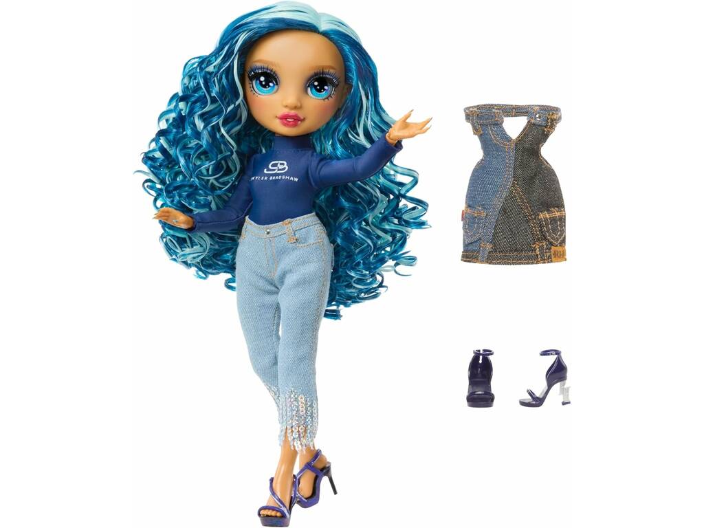 Rainbow High Style Icons Muñeca Skyler Bradshaw con 2 Looks