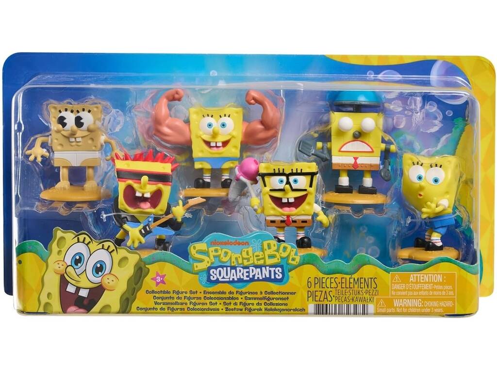 SpongeBob lot de 6 figurines de collection de 8 cm - imagen 2