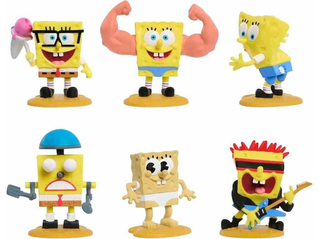 SpongeBob lot de 6 figurines de collection de 8 cm - imagen 4