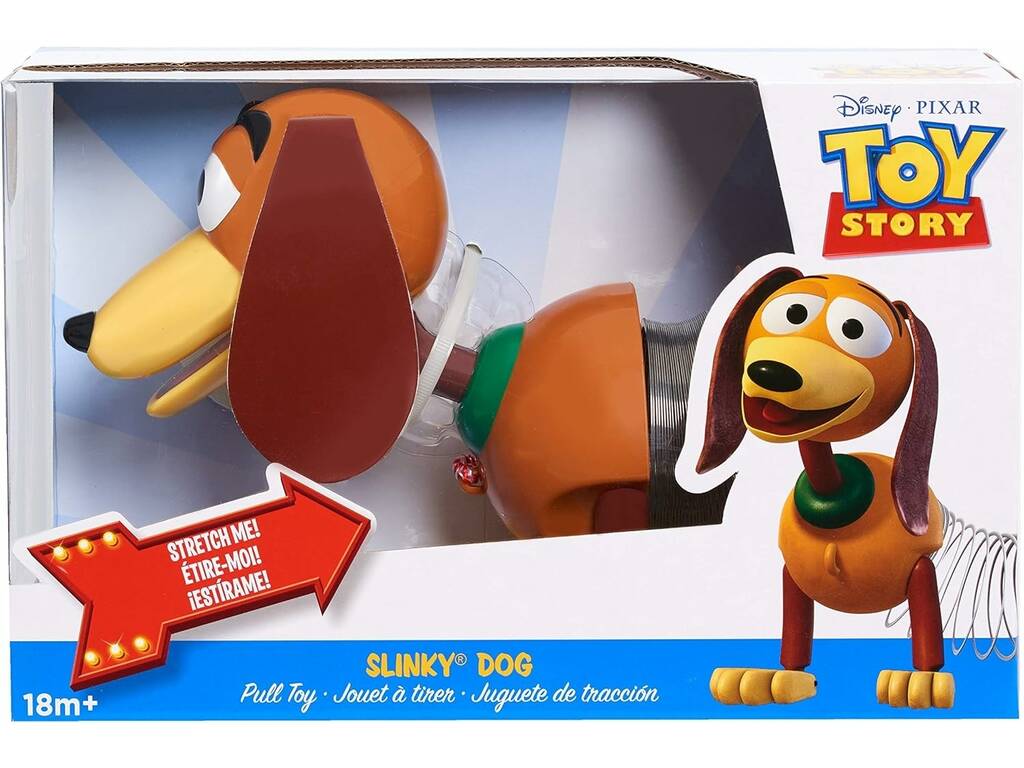 Toy Story Juguete de Tracción Slinky Dog de 30 cm