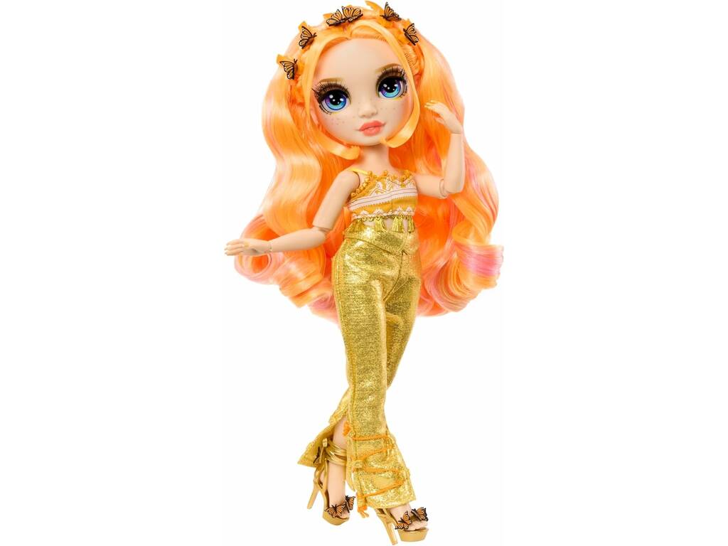 Rainbow High Style Icons Muñeca Poppy Rowan con 2 Looks