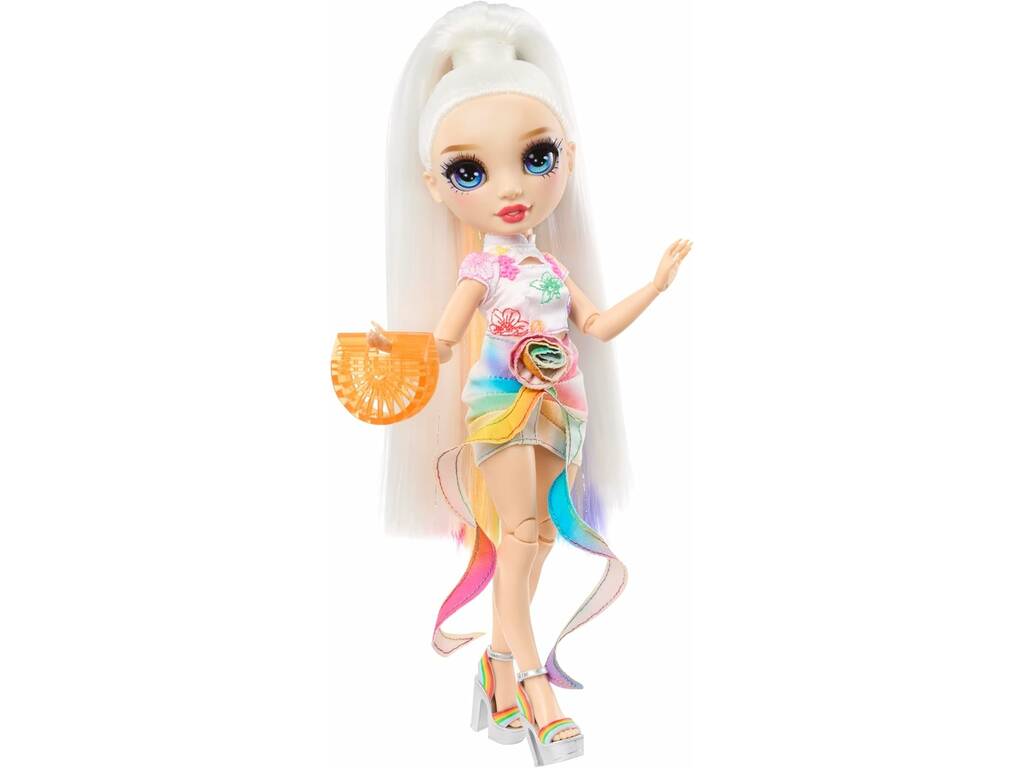 Rainbow High Style Icons Muñeca Amaya Raine con 2 Looks