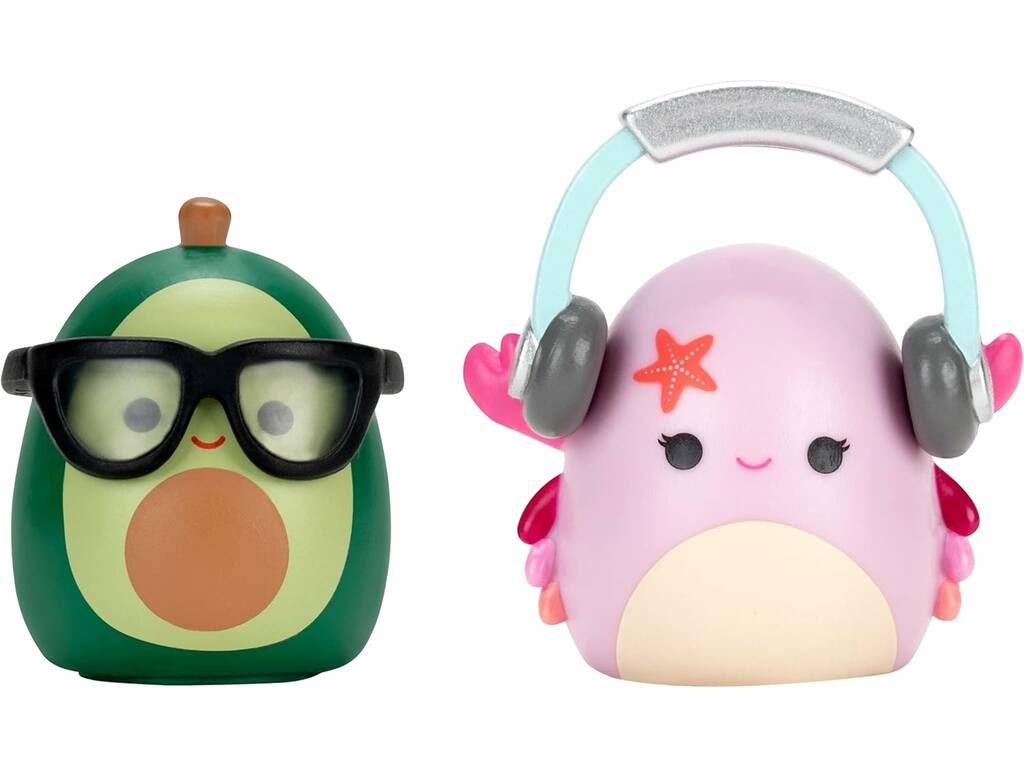 Squishmallows Squish-a-longs Koffer-Playset mit 2 Mini-Squish und Zubehör