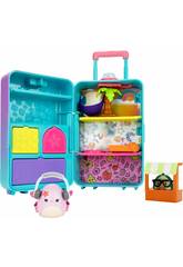 Ensemble de jeu Squishmallows Squish-a-longs valise contenant 2 Mini-Squish et des accessoires