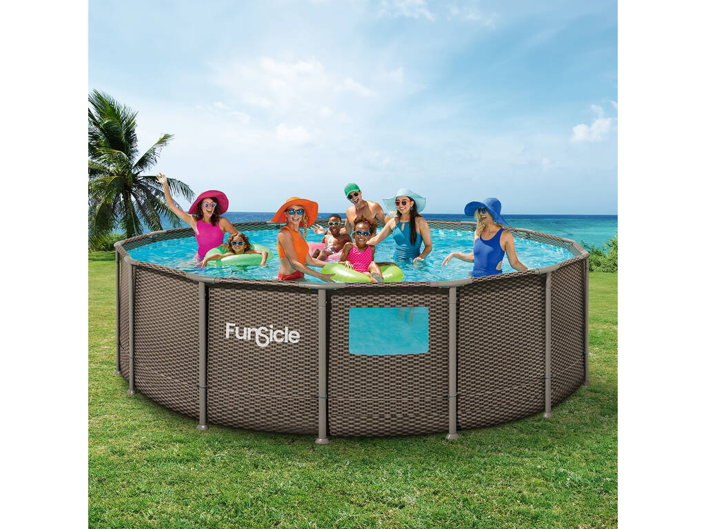Piscina Desmontable Oasis Designer Pool de 457x122 cm con Ventana FunSicle FAQ01548B