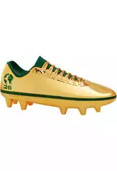 Supergoal Mundial 26 Chaussure dorée avec figurine de footballeur et accessoires